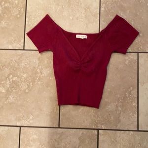 Sweater crop top